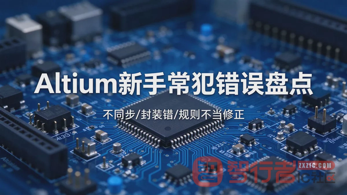 Altium新手常犯错误盘点:不同步/封装错/规则不当