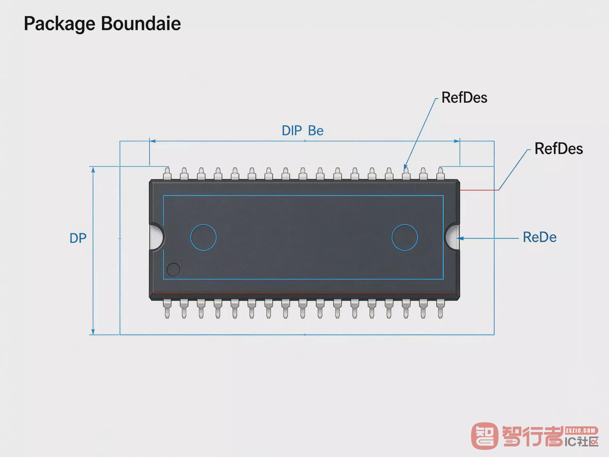 DIP封装Package Boundary